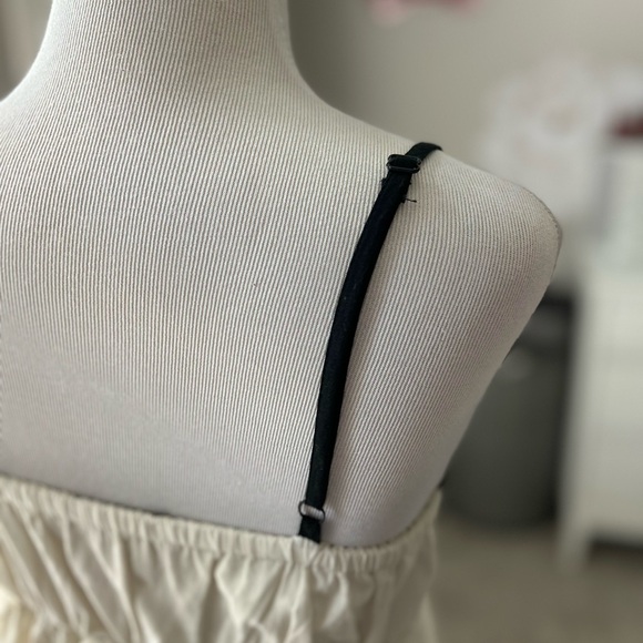 XXI Ivory and Black Floral Appliqué Sundress Small - Picture 6 of 7